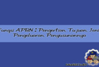 Fungsi APBN : Pengertian, Tujuan, Serta Jenis Pengeluaran