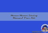 Ideologi Menuru Para Ahli Ideologi Menuru Para Ahli